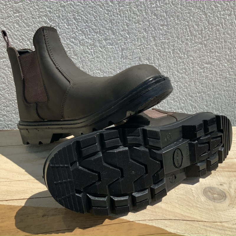 Chaussures De Securite Hommes Bottes De Securite En Cuir Resistantes  Impermeable